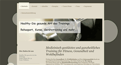 Desktop Screenshot of healthy-sporttherapie.de